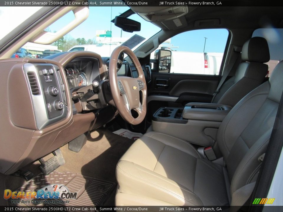 2015 Chevrolet Silverado 2500HD LTZ Crew Cab 4x4 Summit White / Cocoa/Dune Photo #18