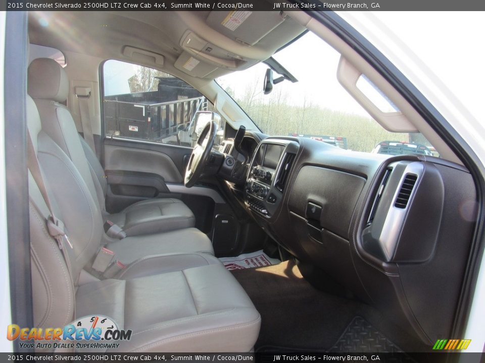 2015 Chevrolet Silverado 2500HD LTZ Crew Cab 4x4 Summit White / Cocoa/Dune Photo #27