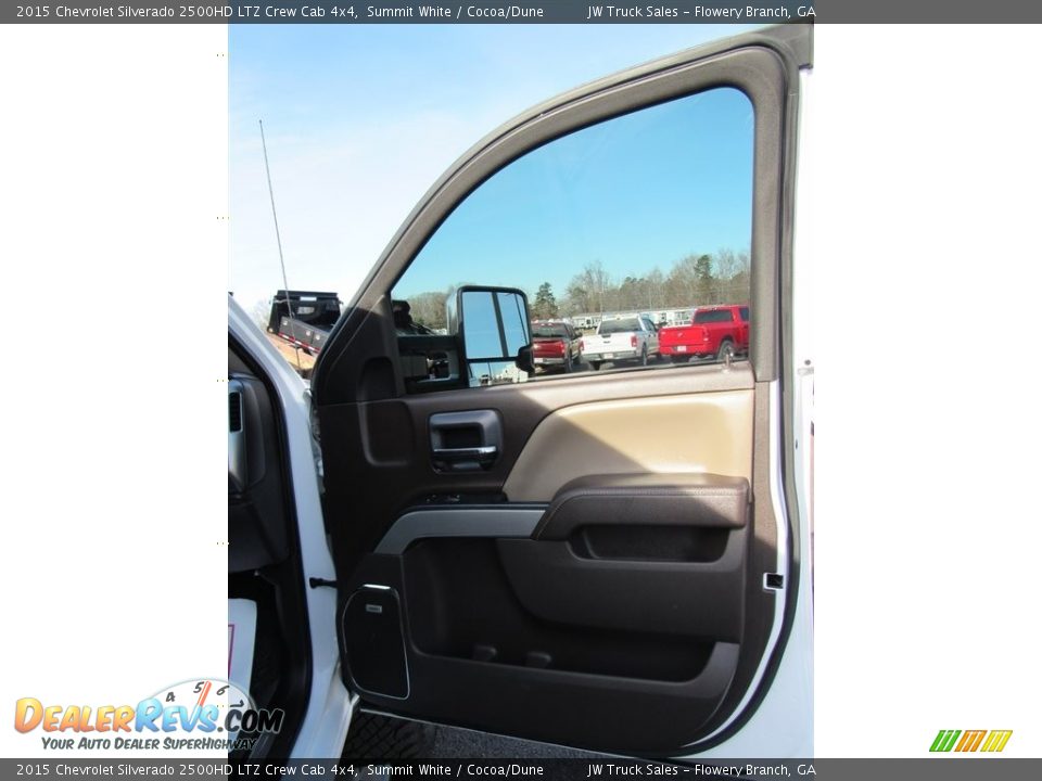 2015 Chevrolet Silverado 2500HD LTZ Crew Cab 4x4 Summit White / Cocoa/Dune Photo #29