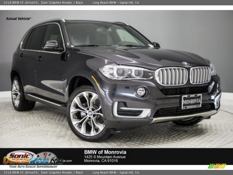 2018 BMW X5 sDrive35i Dark Graphite Metallic / Black Photo #1