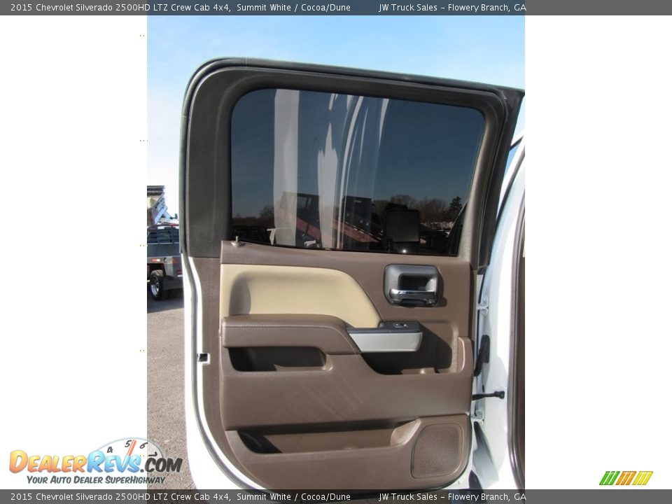 2015 Chevrolet Silverado 2500HD LTZ Crew Cab 4x4 Summit White / Cocoa/Dune Photo #35