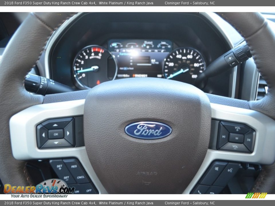 2018 Ford F350 Super Duty King Ranch Crew Cab 4x4 White Platinum / King Ranch Java Photo #22