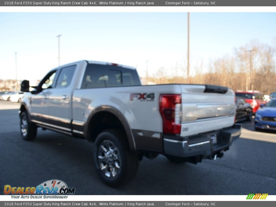2018 Ford F350 Super Duty King Ranch Crew Cab 4x4 White Platinum / King Ranch Java Photo #26
