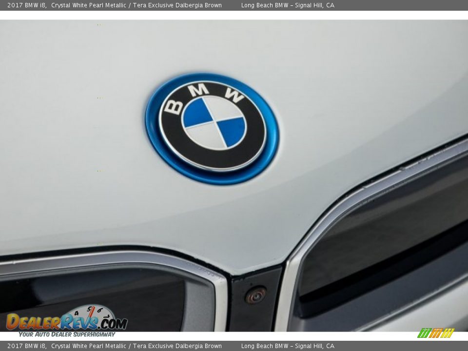 2017 BMW i8 Crystal White Pearl Metallic / Tera Exclusive Dalbergia Brown Photo #8