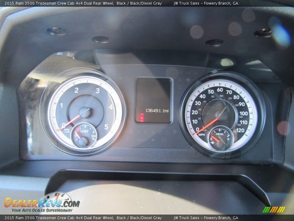 2015 Ram 3500 Tradesman Crew Cab 4x4 Dual Rear Wheel Black / Black/Diesel Gray Photo #19