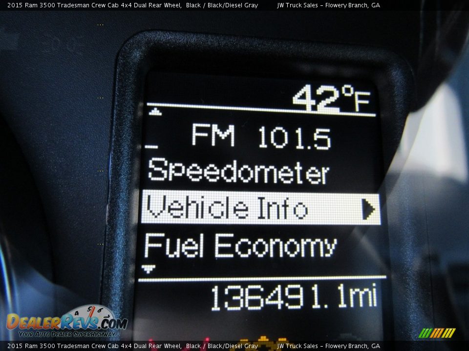 2015 Ram 3500 Tradesman Crew Cab 4x4 Dual Rear Wheel Black / Black/Diesel Gray Photo #20