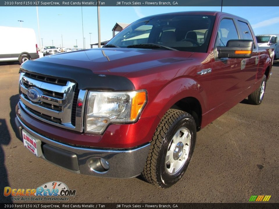 2010 Ford F150 XLT SuperCrew Red Candy Metallic / Tan Photo #1