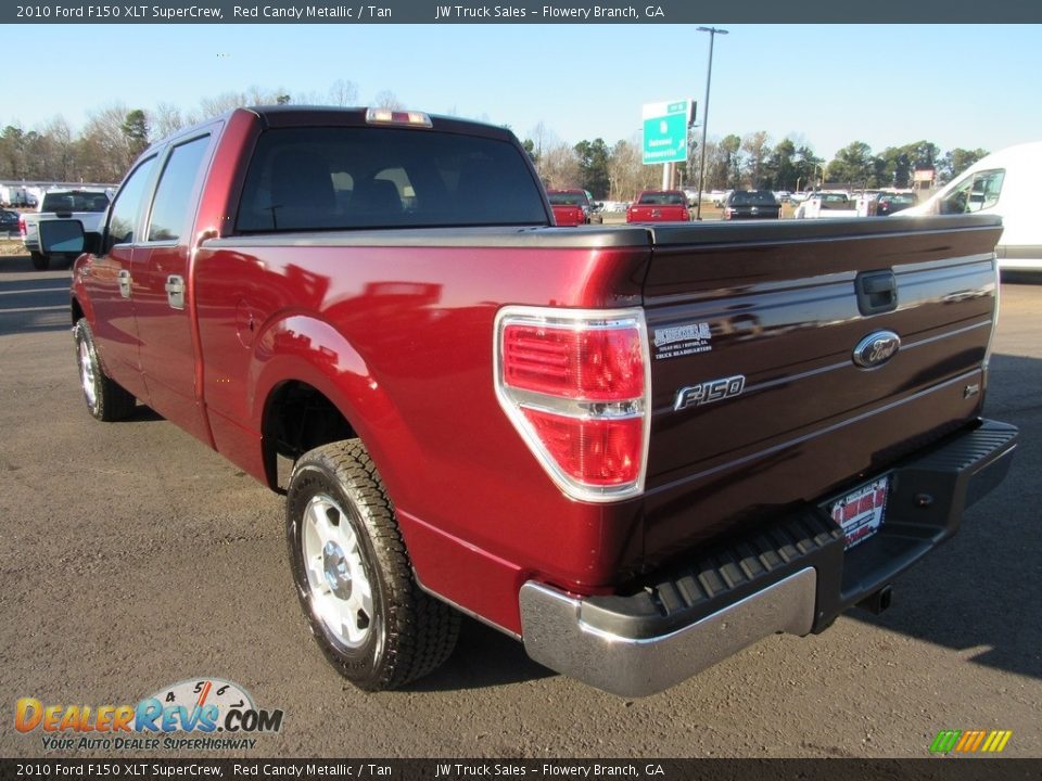 2010 Ford F150 XLT SuperCrew Red Candy Metallic / Tan Photo #3