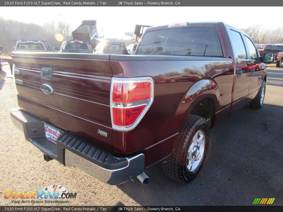 2010 Ford F150 XLT SuperCrew Red Candy Metallic / Tan Photo #5