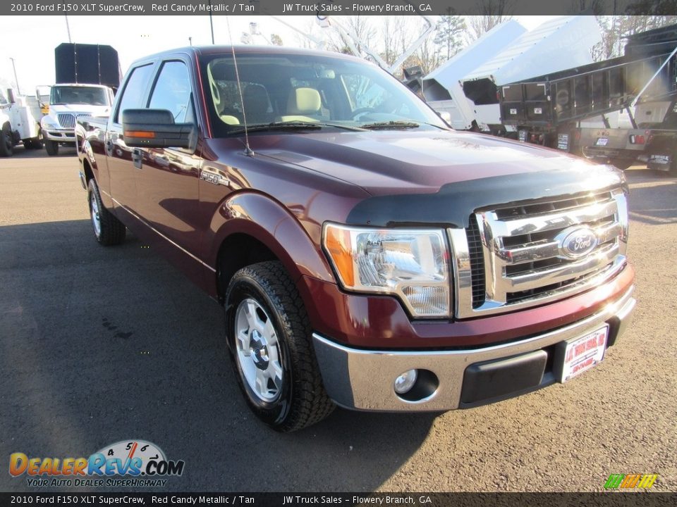 2010 Ford F150 XLT SuperCrew Red Candy Metallic / Tan Photo #7