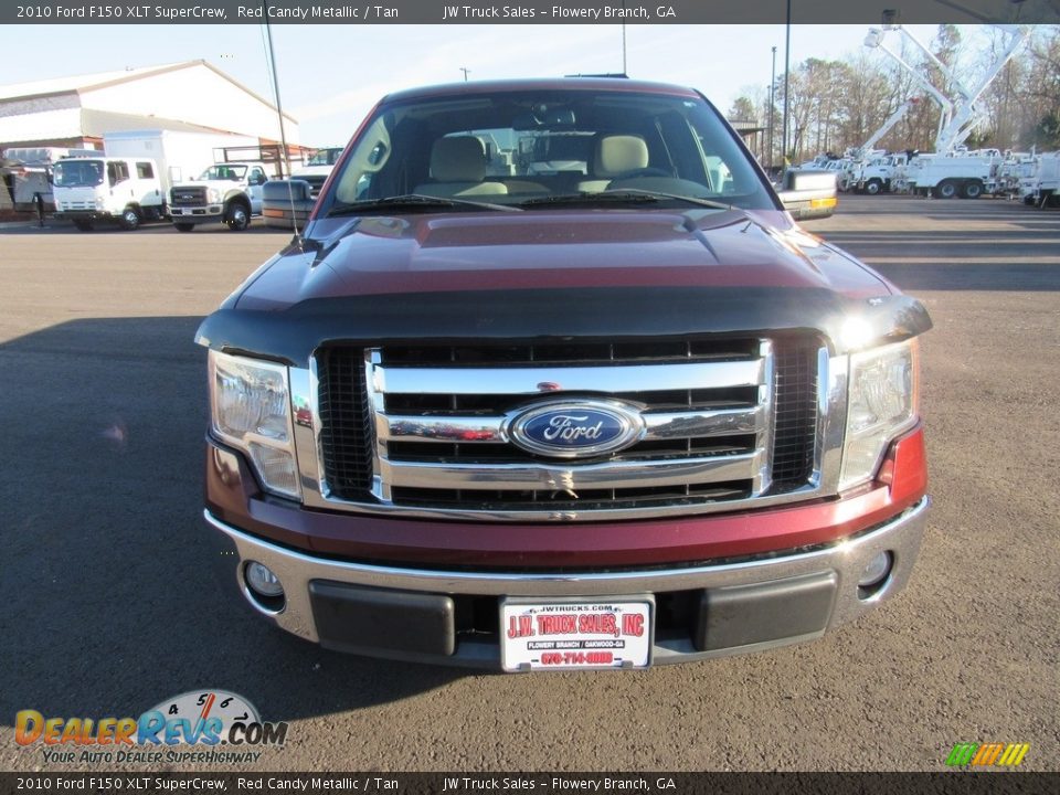 2010 Ford F150 XLT SuperCrew Red Candy Metallic / Tan Photo #8