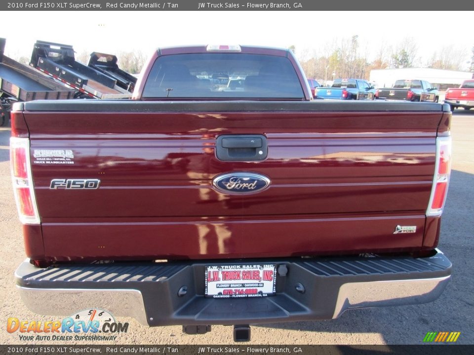 2010 Ford F150 XLT SuperCrew Red Candy Metallic / Tan Photo #9