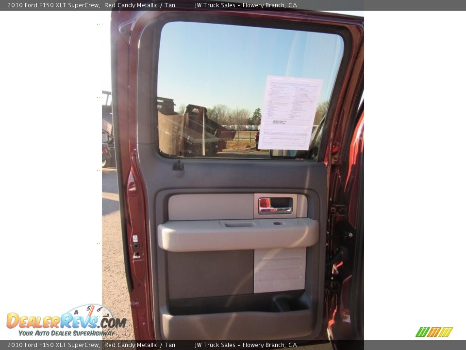2010 Ford F150 XLT SuperCrew Red Candy Metallic / Tan Photo #25