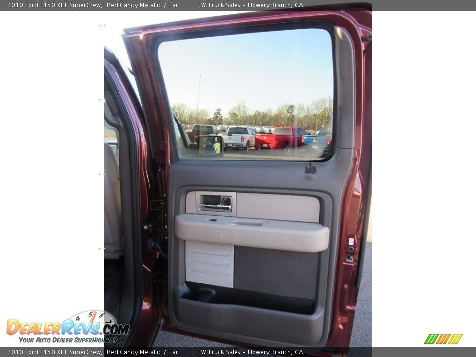 2010 Ford F150 XLT SuperCrew Red Candy Metallic / Tan Photo #29