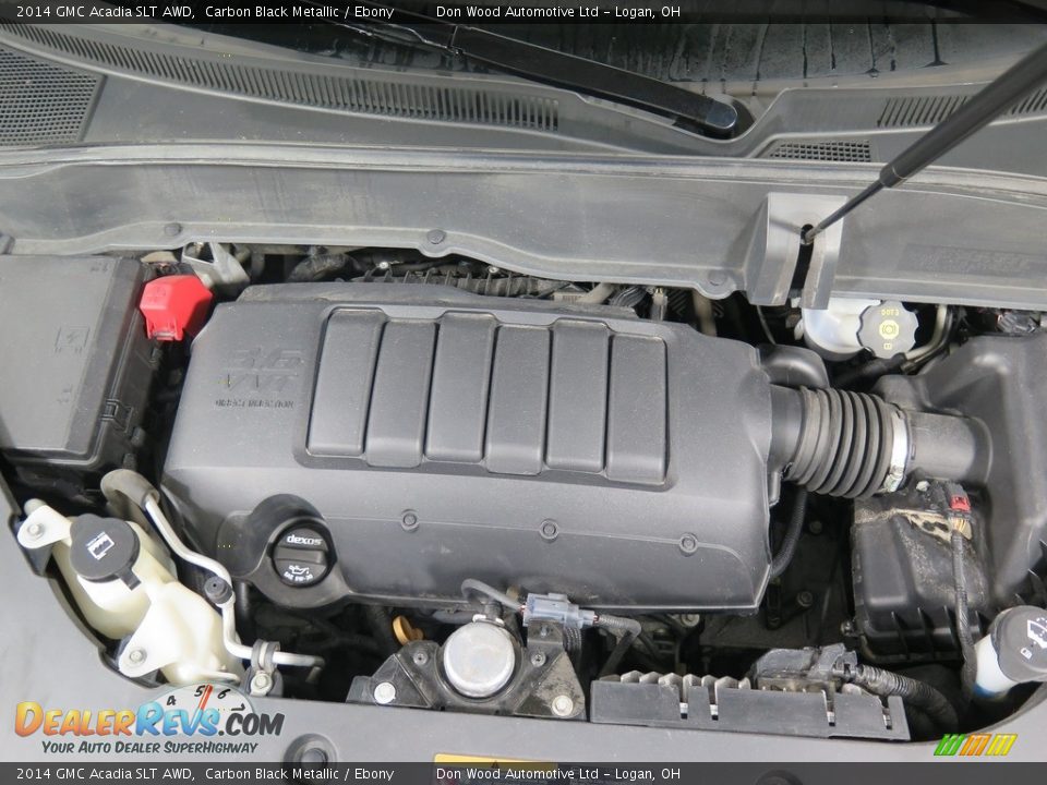 2014 GMC Acadia SLT AWD Carbon Black Metallic / Ebony Photo #25