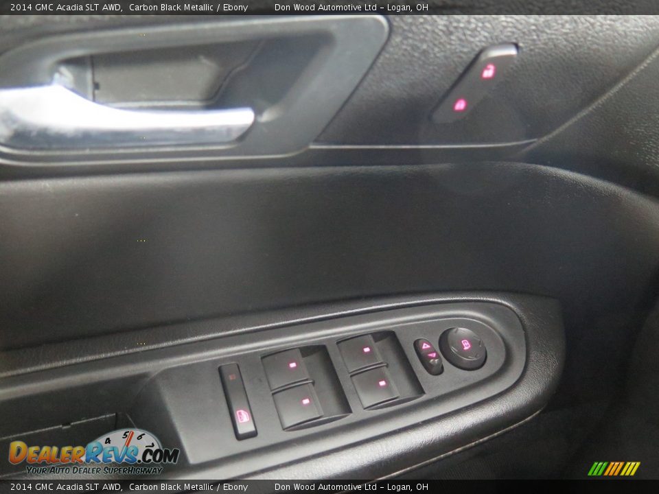2014 GMC Acadia SLT AWD Carbon Black Metallic / Ebony Photo #34