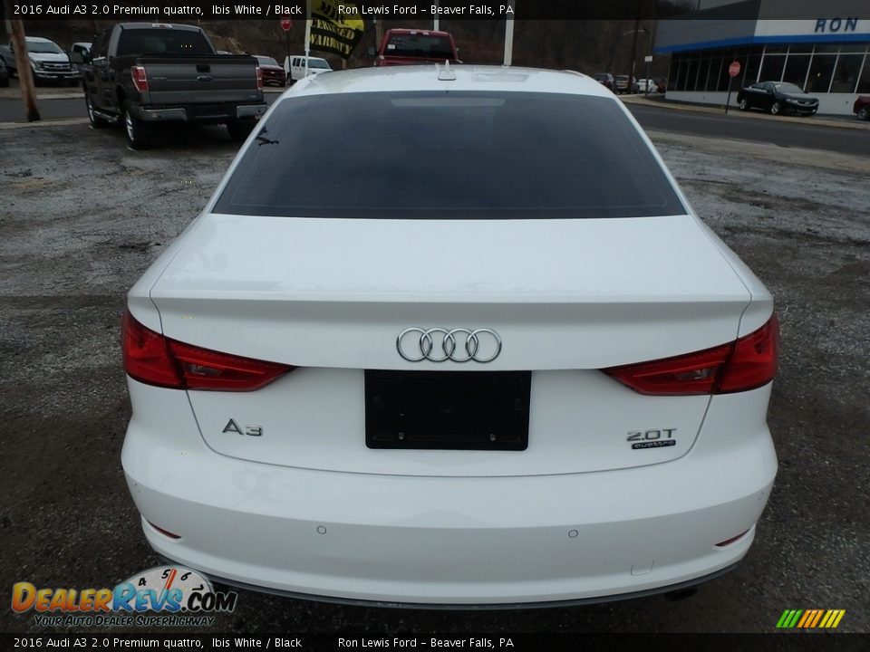 2016 Audi A3 2.0 Premium quattro Ibis White / Black Photo #3