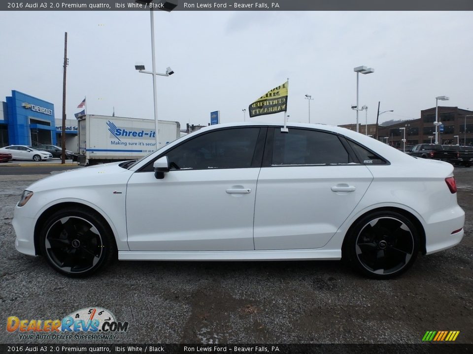 2016 Audi A3 2.0 Premium quattro Ibis White / Black Photo #5