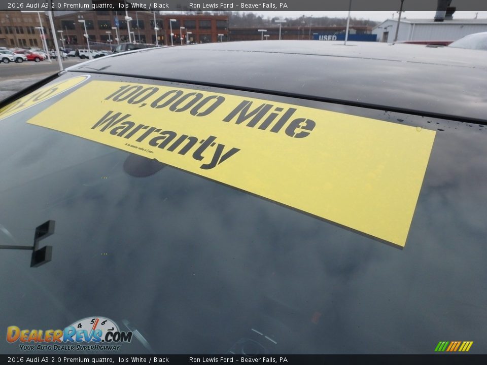 2016 Audi A3 2.0 Premium quattro Ibis White / Black Photo #6