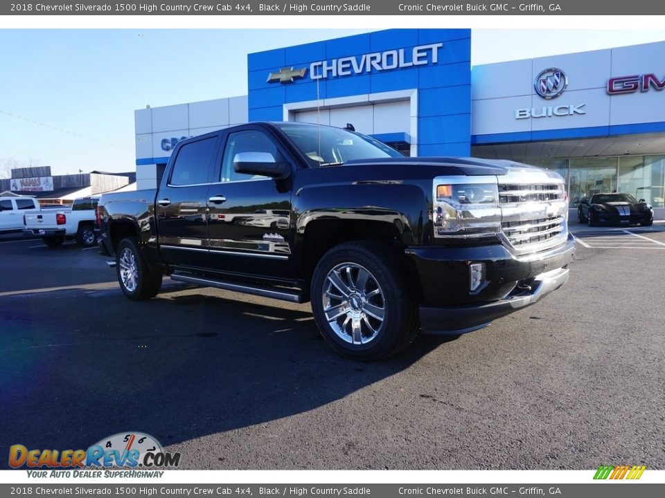 2018 Chevrolet Silverado 1500 High Country Crew Cab 4x4 Black / High Country Saddle Photo #1