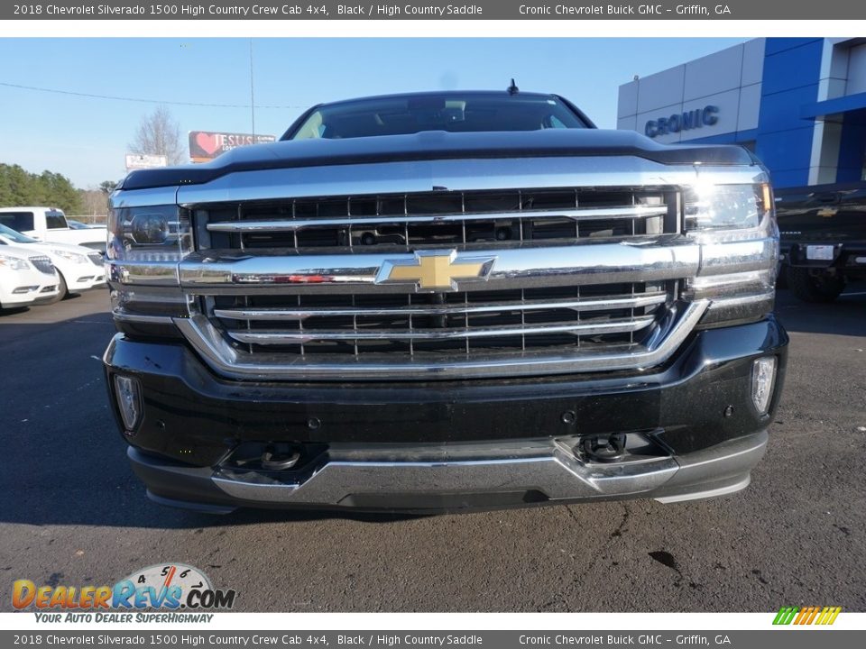 2018 Chevrolet Silverado 1500 High Country Crew Cab 4x4 Black / High Country Saddle Photo #2