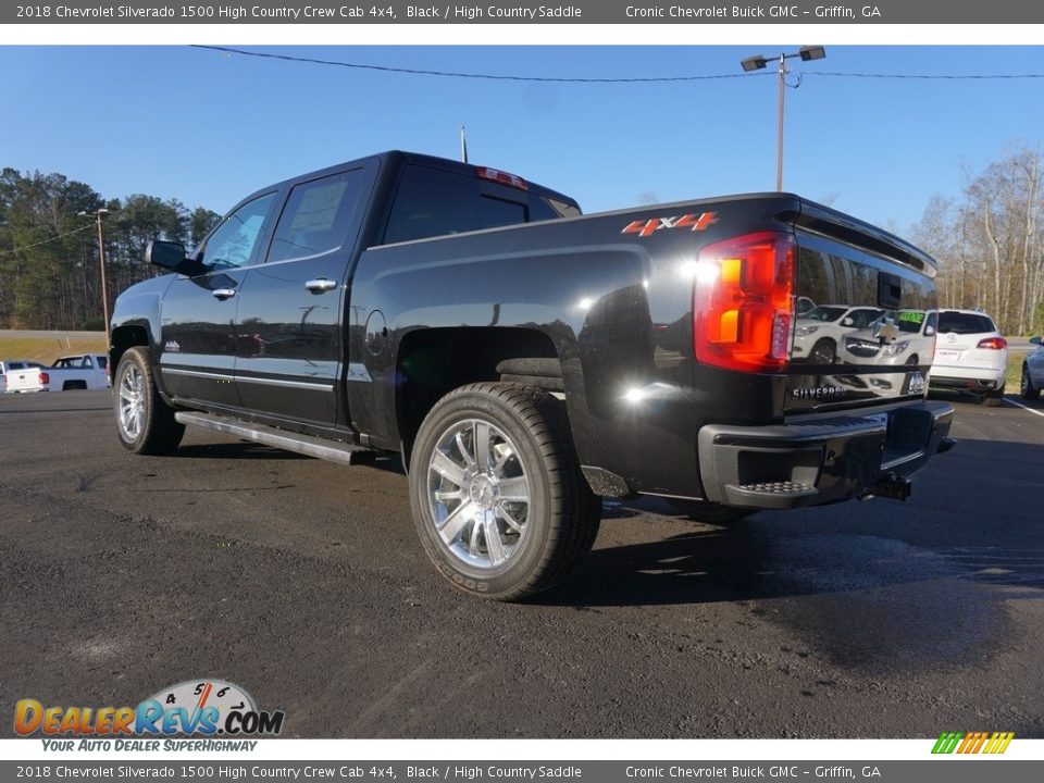 2018 Chevrolet Silverado 1500 High Country Crew Cab 4x4 Black / High Country Saddle Photo #3