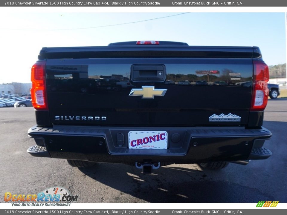 2018 Chevrolet Silverado 1500 High Country Crew Cab 4x4 Black / High Country Saddle Photo #4