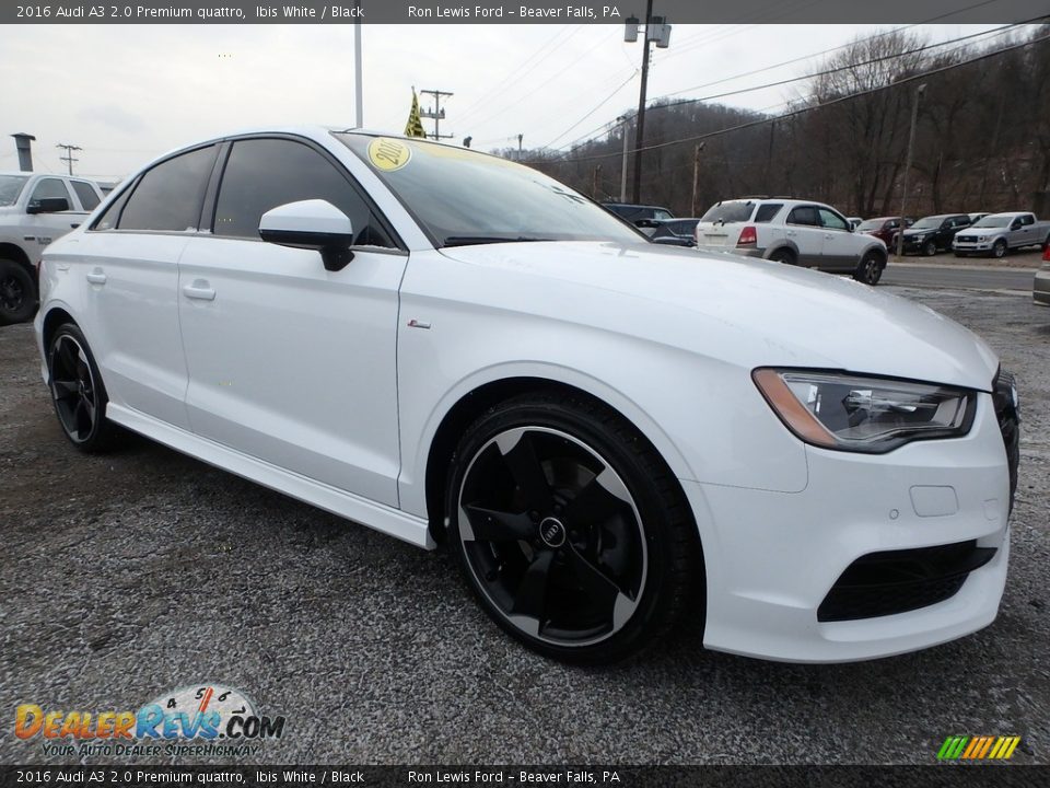 2016 Audi A3 2.0 Premium quattro Ibis White / Black Photo #9