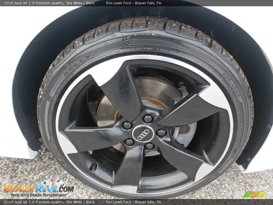 2016 Audi A3 2.0 Premium quattro Ibis White / Black Photo #10