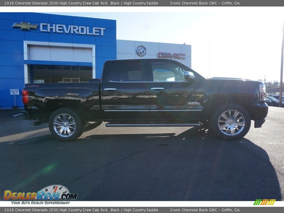 2018 Chevrolet Silverado 1500 High Country Crew Cab 4x4 Black / High Country Saddle Photo #6
