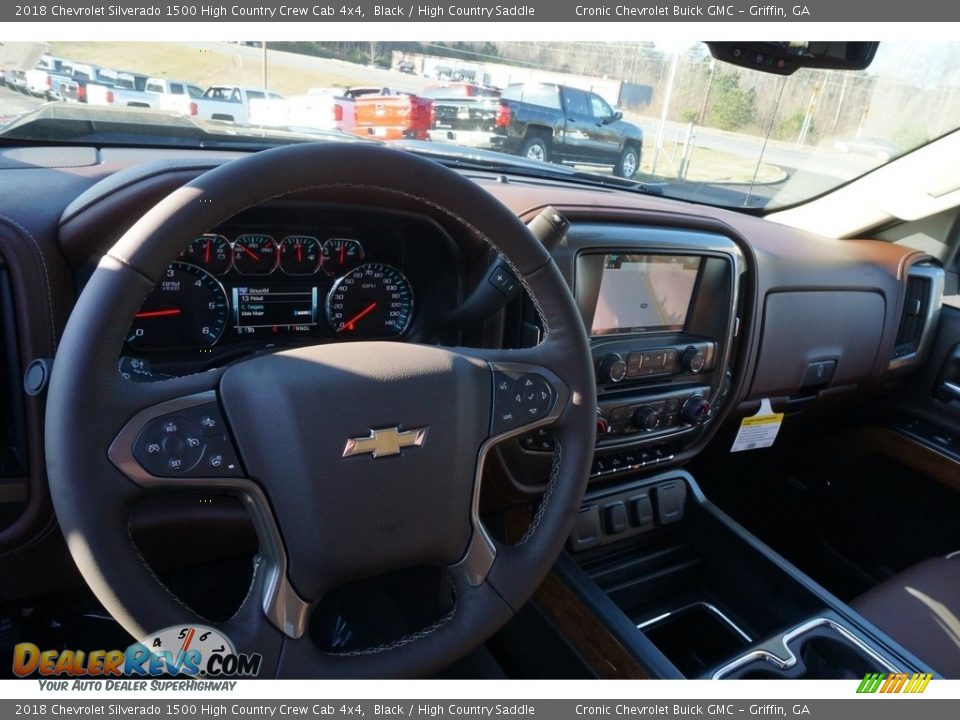 2018 Chevrolet Silverado 1500 High Country Crew Cab 4x4 Black / High Country Saddle Photo #8