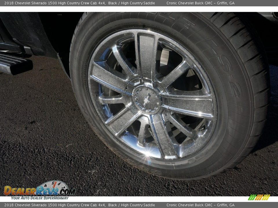 2018 Chevrolet Silverado 1500 High Country Crew Cab 4x4 Black / High Country Saddle Photo #10