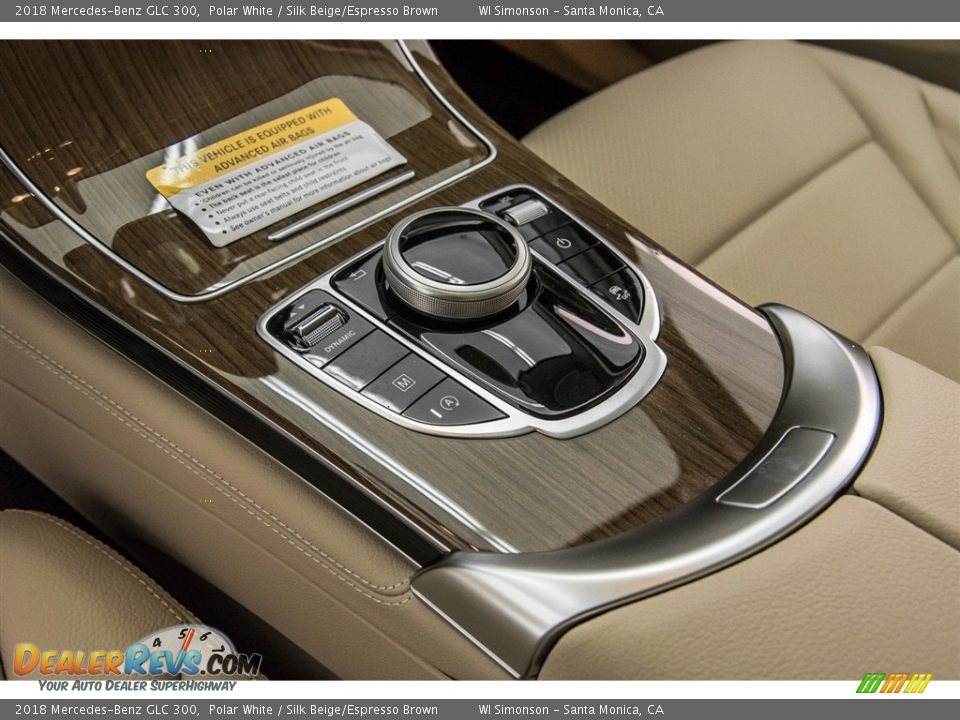 2018 Mercedes-Benz GLC 300 Polar White / Silk Beige/Espresso Brown Photo #7