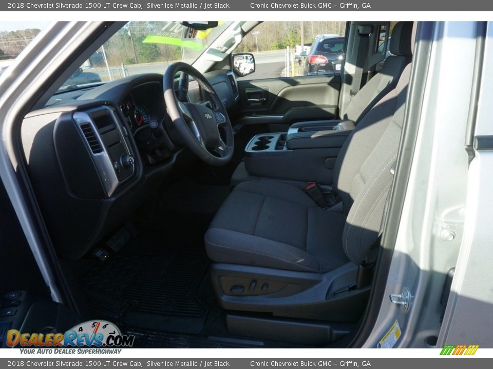 2018 Chevrolet Silverado 1500 LT Crew Cab Silver Ice Metallic / Jet Black Photo #7
