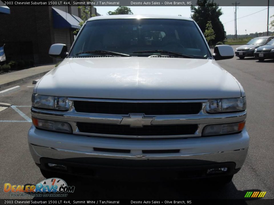 2003 Chevrolet Suburban 1500 LT 4x4 Summit White / Tan/Neutral Photo #3