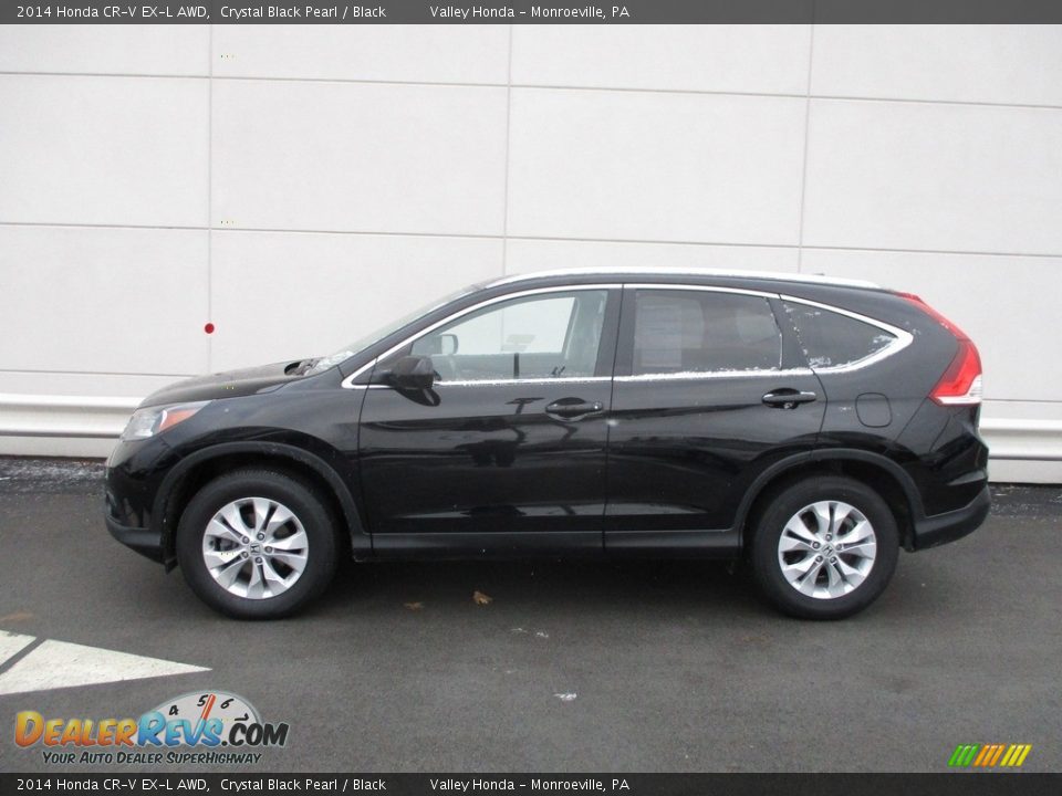 2014 Honda CR-V EX-L AWD Crystal Black Pearl / Black Photo #2