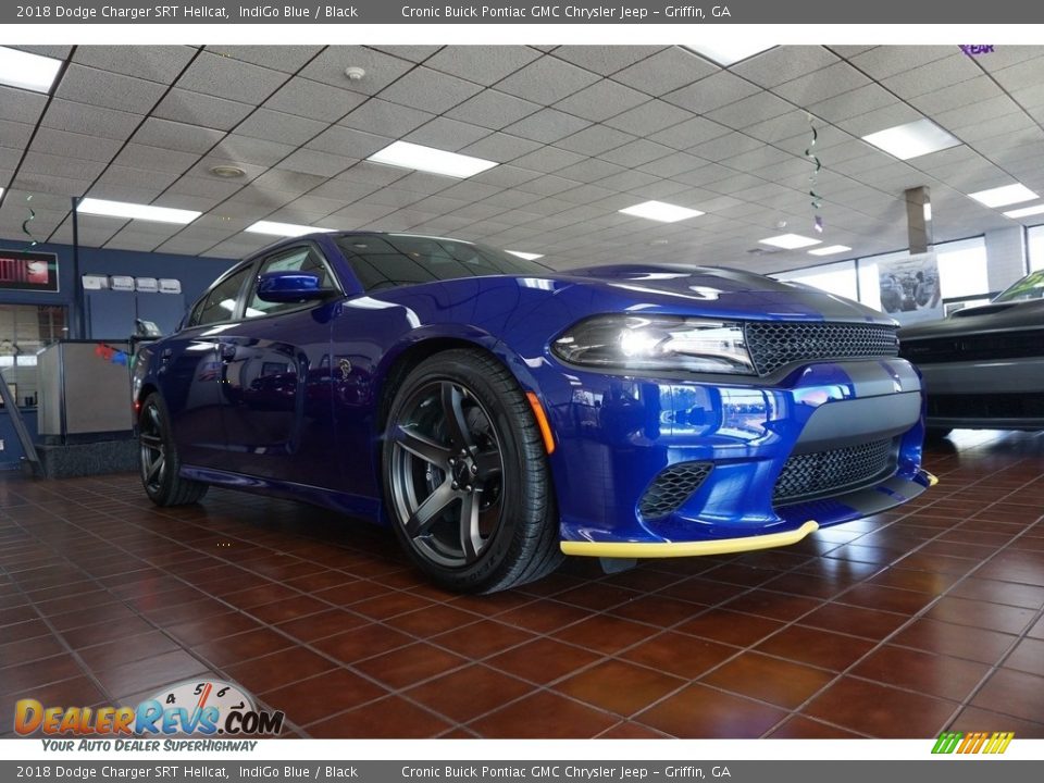 2018 Dodge Charger SRT Hellcat IndiGo Blue / Black Photo #1