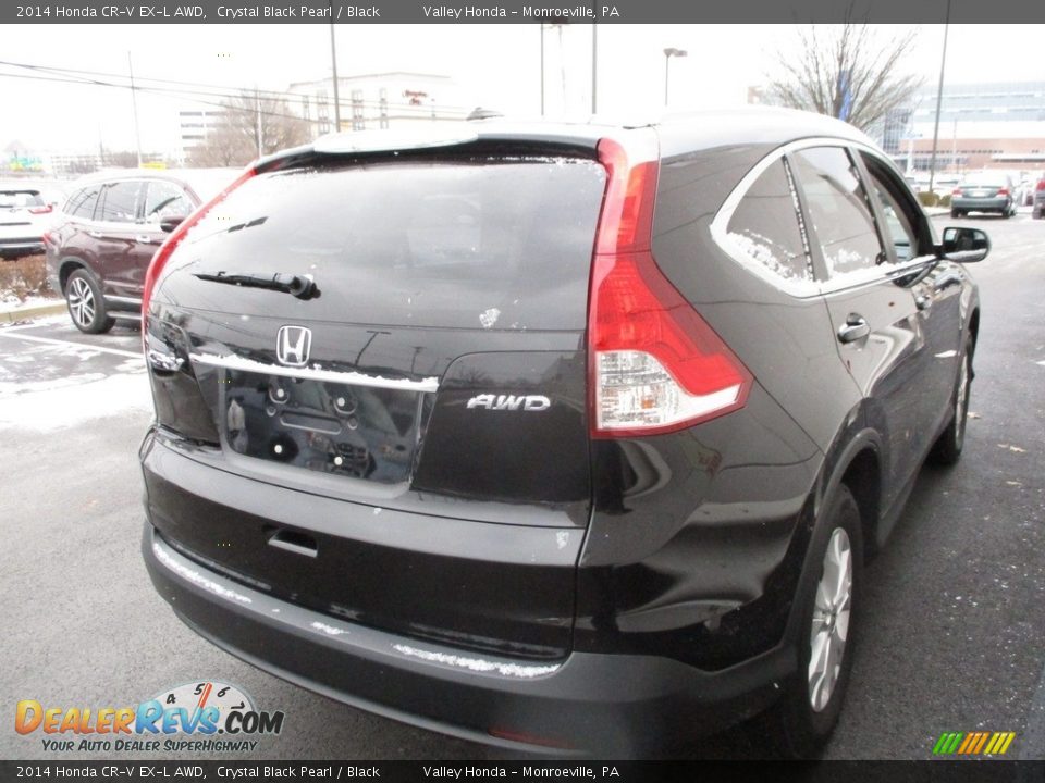 2014 Honda CR-V EX-L AWD Crystal Black Pearl / Black Photo #5