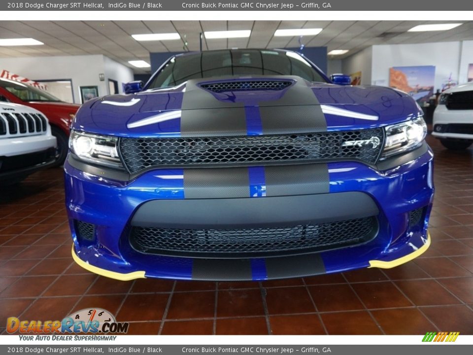 2018 Dodge Charger SRT Hellcat IndiGo Blue / Black Photo #2