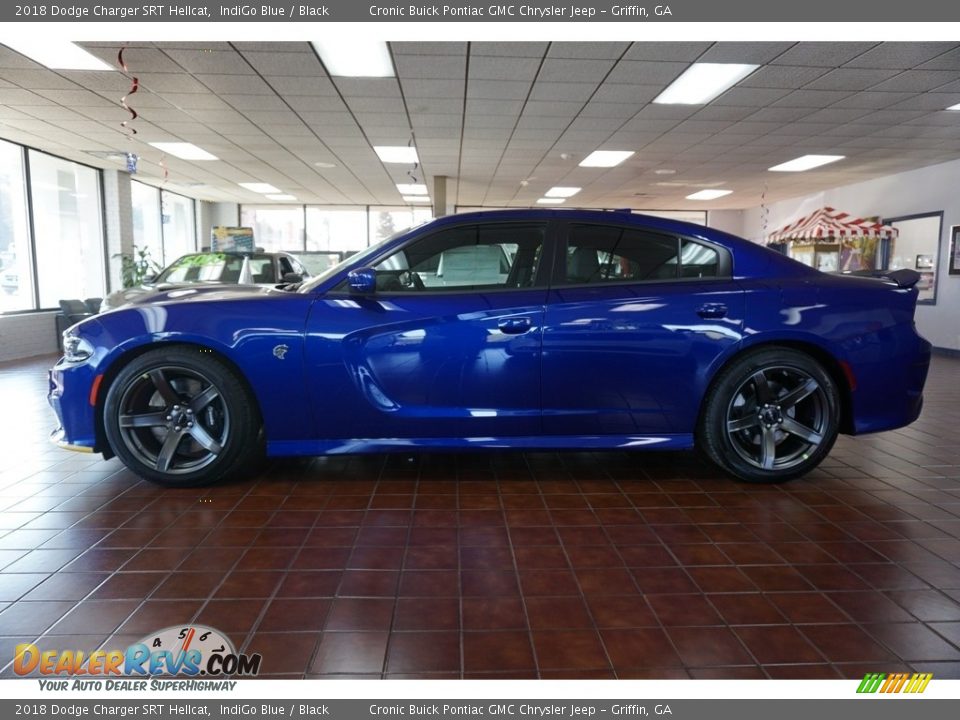 2018 Dodge Charger SRT Hellcat IndiGo Blue / Black Photo #4