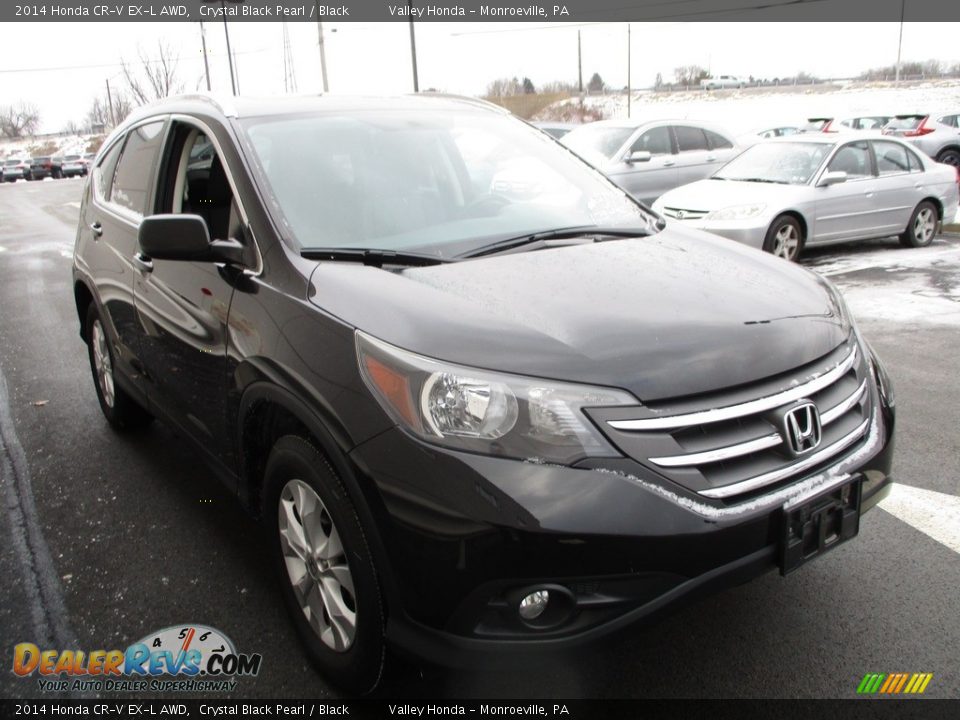 2014 Honda CR-V EX-L AWD Crystal Black Pearl / Black Photo #8