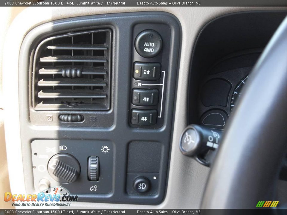 2003 Chevrolet Suburban 1500 LT 4x4 Summit White / Tan/Neutral Photo #11