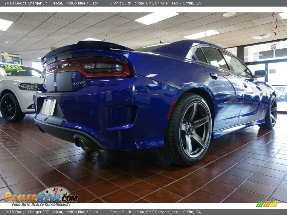 2018 Dodge Charger SRT Hellcat IndiGo Blue / Black Photo #7