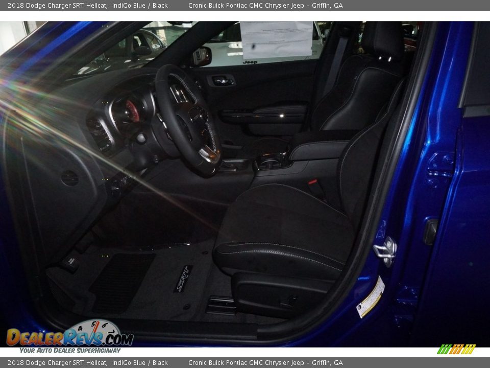 2018 Dodge Charger SRT Hellcat IndiGo Blue / Black Photo #9