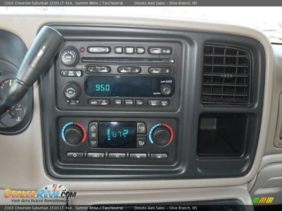 2003 Chevrolet Suburban 1500 LT 4x4 Summit White / Tan/Neutral Photo #12