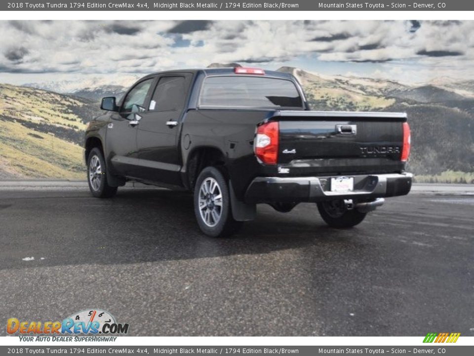 2018 Toyota Tundra 1794 Edition CrewMax 4x4 Midnight Black Metallic / 1794 Edition Black/Brown Photo #3