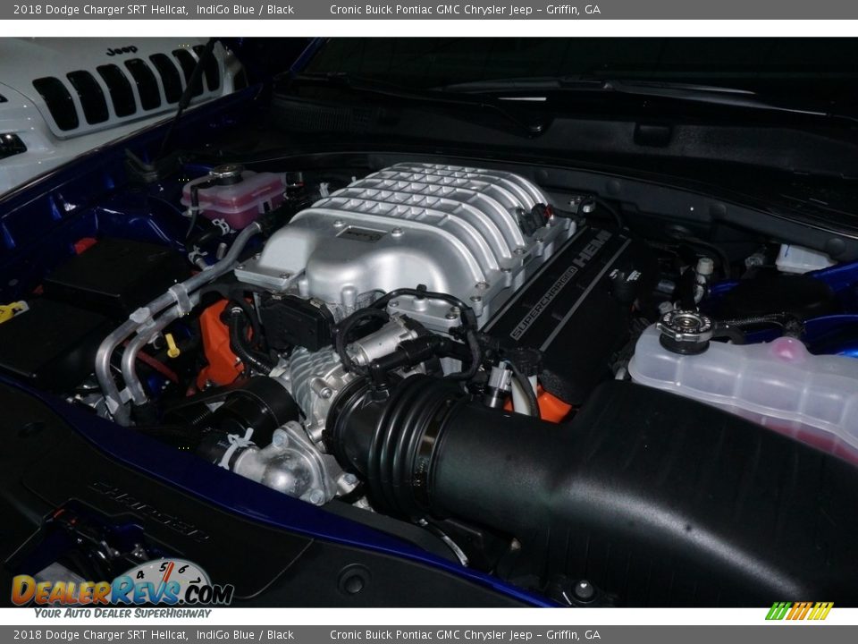 2018 Dodge Charger SRT Hellcat IndiGo Blue / Black Photo #12