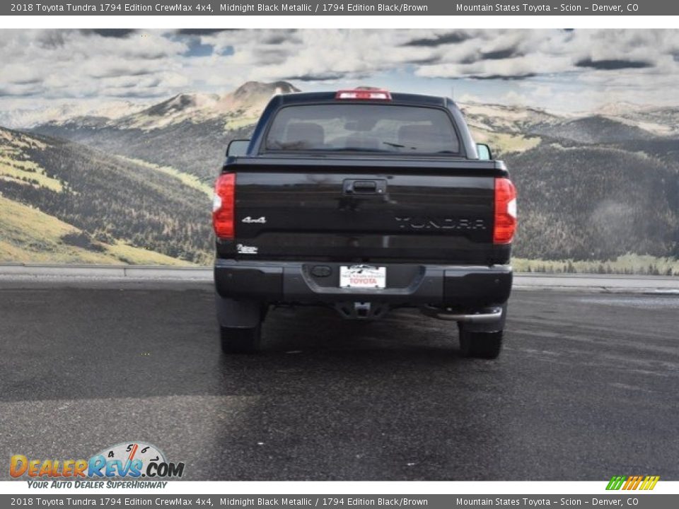 2018 Toyota Tundra 1794 Edition CrewMax 4x4 Midnight Black Metallic / 1794 Edition Black/Brown Photo #4