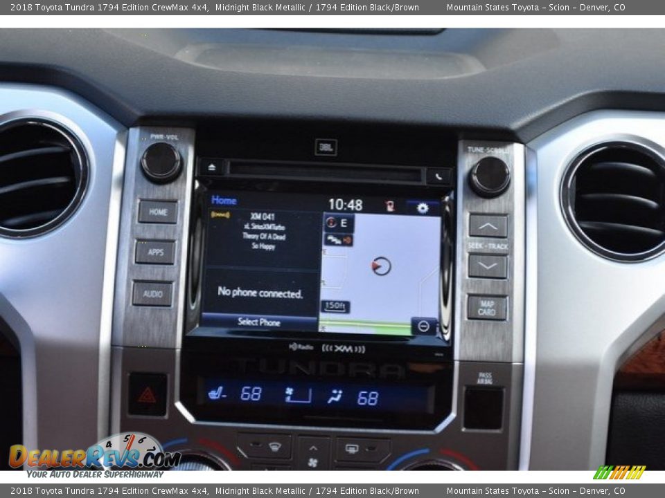 2018 Toyota Tundra 1794 Edition CrewMax 4x4 Midnight Black Metallic / 1794 Edition Black/Brown Photo #6