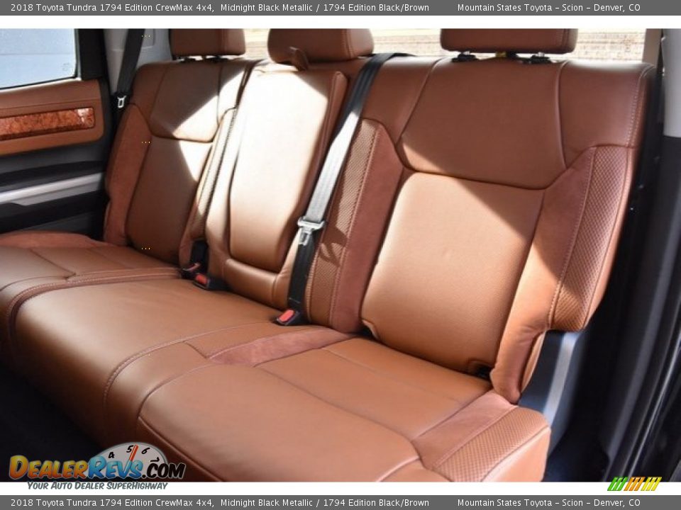2018 Toyota Tundra 1794 Edition CrewMax 4x4 Midnight Black Metallic / 1794 Edition Black/Brown Photo #7